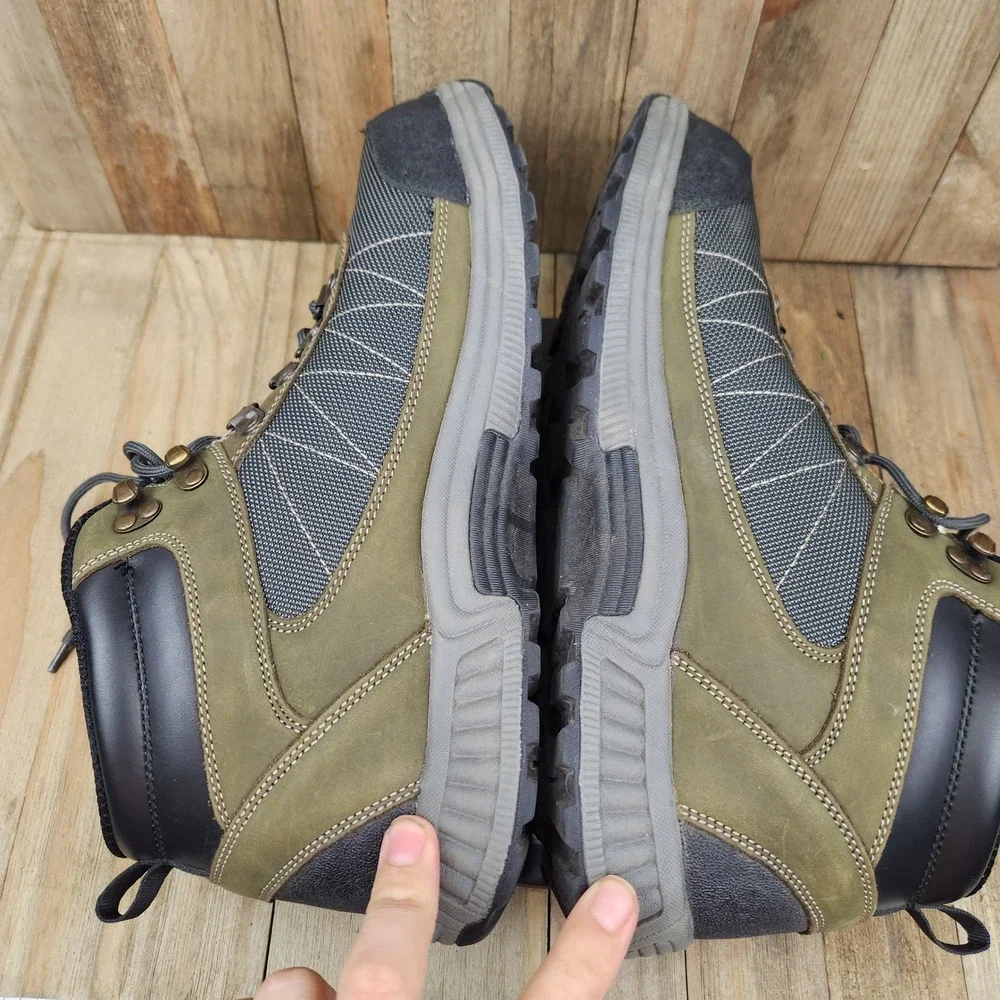 Orthofeet 490 Hunter Boots Mens 10.5 Wide 2E Leather Orthotic Hiking